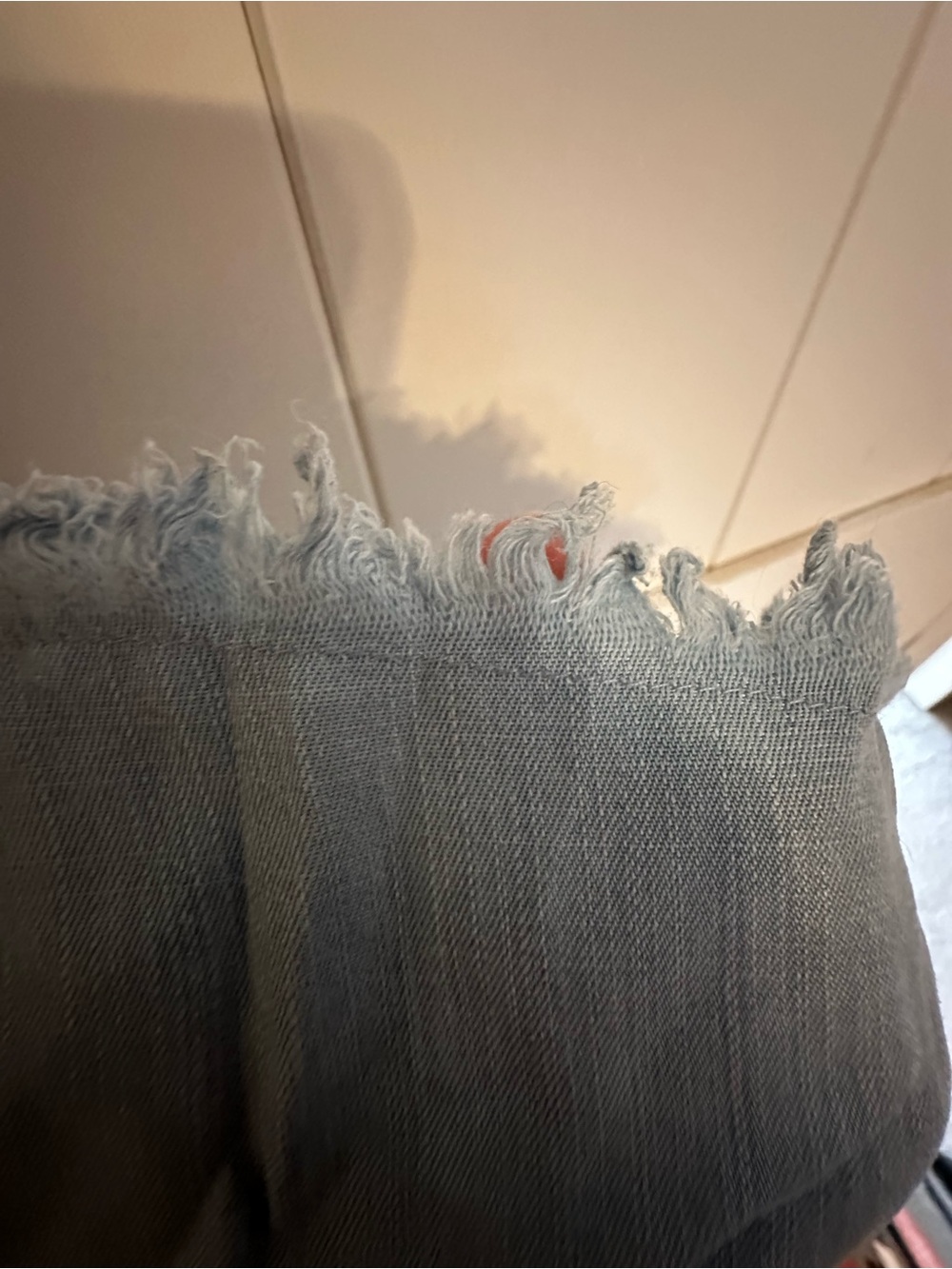 Wide Leg Linen-Blend Pants in Light Blue - Picture 4 of 4
